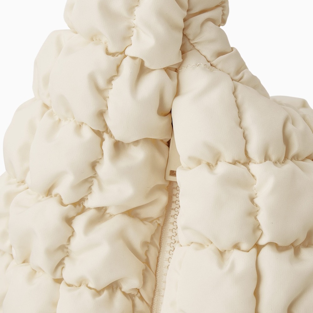 COS Quilted Oversized Crossbody Bag Off White NWT - Picture 9 of 11